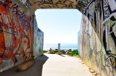 graffiti tunnel